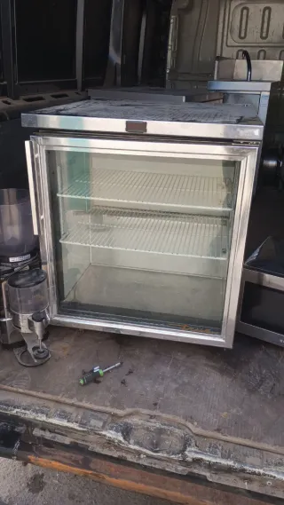 Congelador vertical cristal