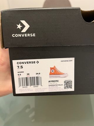 Converse plataforma talla 38