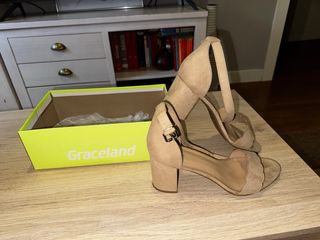 Sandalias Graceland tacón beige
