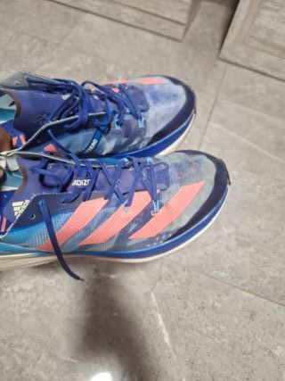 Zapatillas Adidas Adizero Azules y Rosas