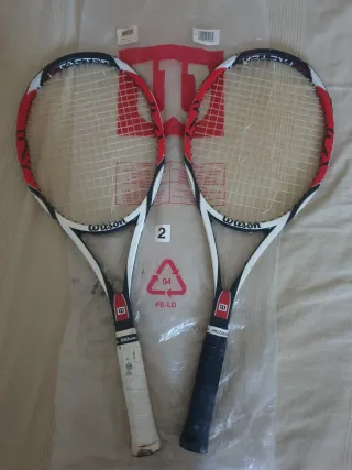 2 Raquetas Tenis Wilson K factor six.one tour.