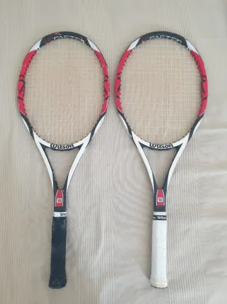 2 Raquetas Tenis Wilson K factor six.one tour.