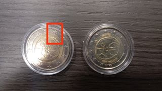 Moneda 2€ España Error Acuñación