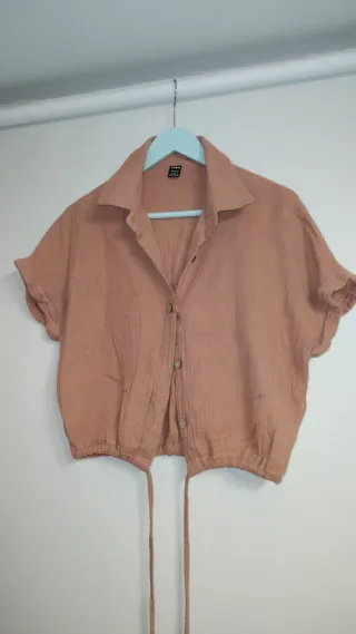 Camisa top SHEIN rosa talla S