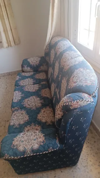 Sofá de tela 3 plazas estampado