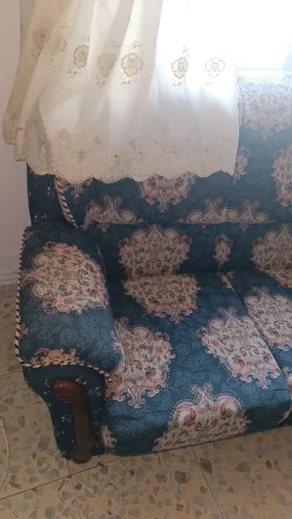 Sofá de tela 3 plazas estampado