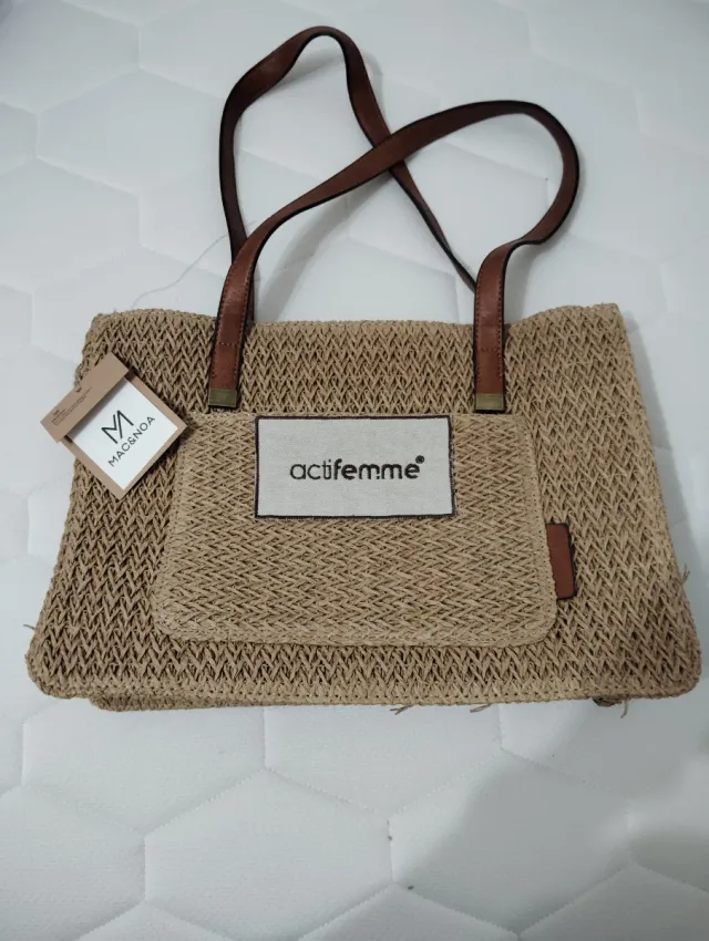 Bolso MAC&NOA Beige y Marrón