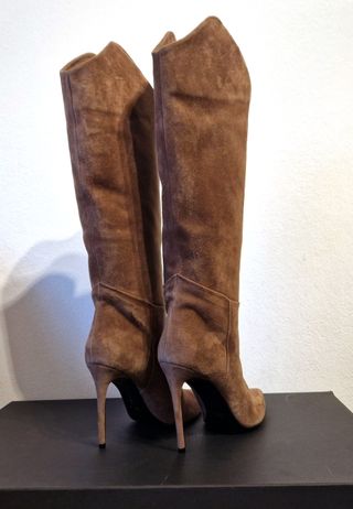 Stivali in pelle,tacco,marrone, Aldo Castagna,n.41