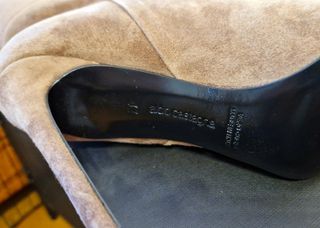 Stivali in pelle,tacco,marrone, Aldo Castagna,n.41