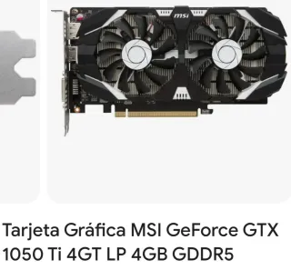 MSI GeForce 1050 Ti 4GB GDDR5