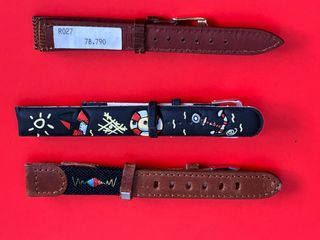 Lote 3 correas de reloj