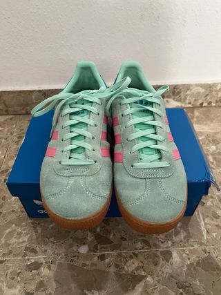 Adidas Gazelle Verde y Rosa