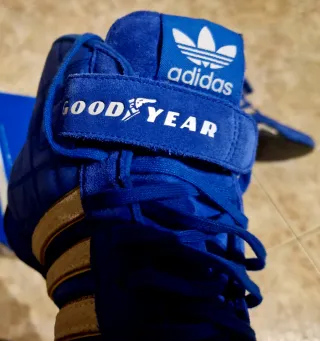 Zapatillas Adidas Mónaco GP Azul Blanco T 44 ⅔ 