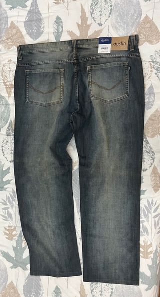 Pantalón vaquero hombre azul/gris