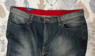 Pantalón vaquero hombre azul/gris