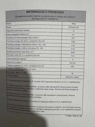 2 cestelli lavastoviglie beko