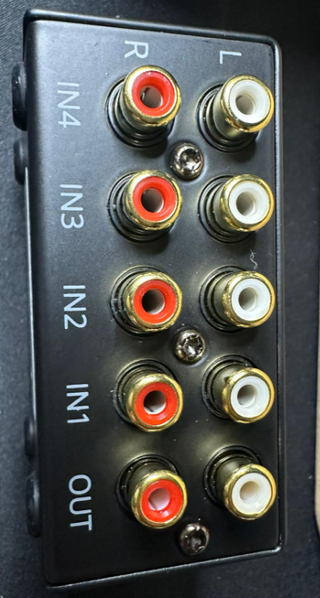 Mixer audio stereo passivo PROZOR Mini 4 ingressi