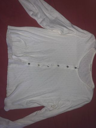 Camiseta manga larga mujer blanca