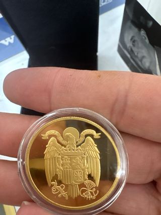 Moneda Francisco Franco Chapado Oro Ed. Limitada