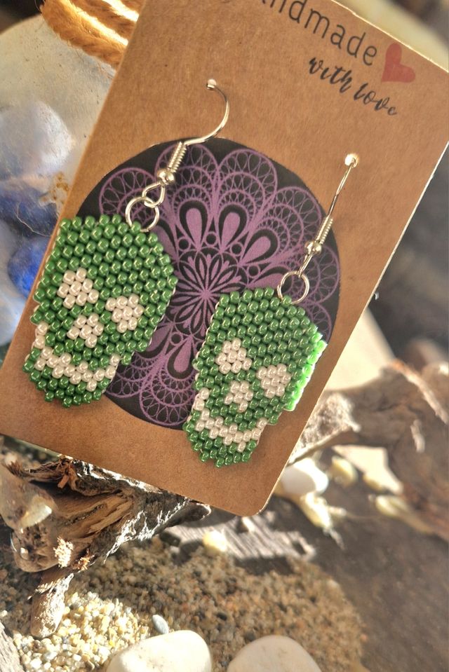 Orecchini "Teschio" interamente fatti a