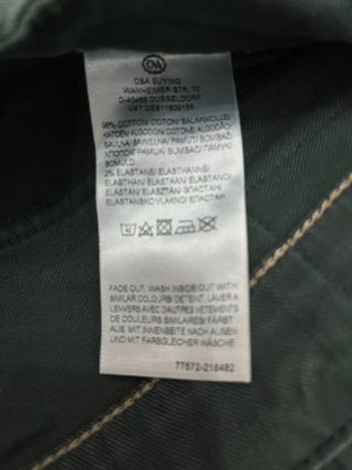 Pantalón Angelo Litrico Slim Leg Verde Talla 42