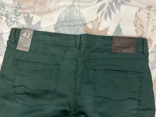Pantalón Angelo Litrico Slim Leg Verde Talla 42