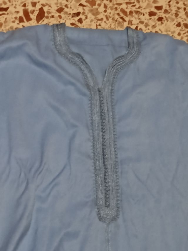 Jalaba azul talla única