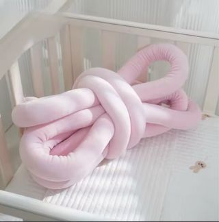 Chichonera trenza blanca y rosa (5 metros)