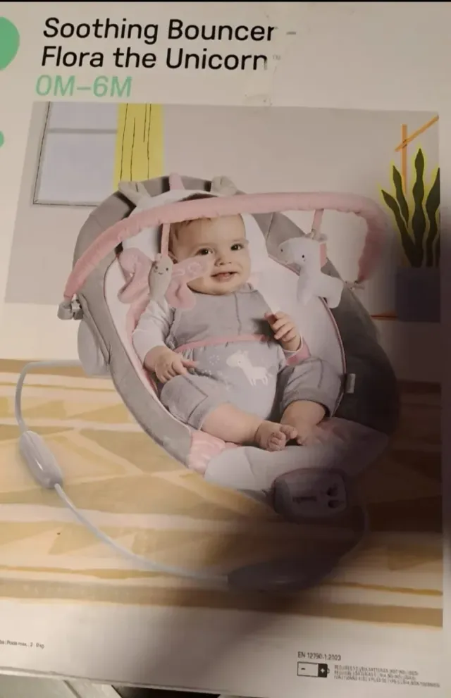 Hamaca Mecedora Bebé Flora Unicornio 0-6M