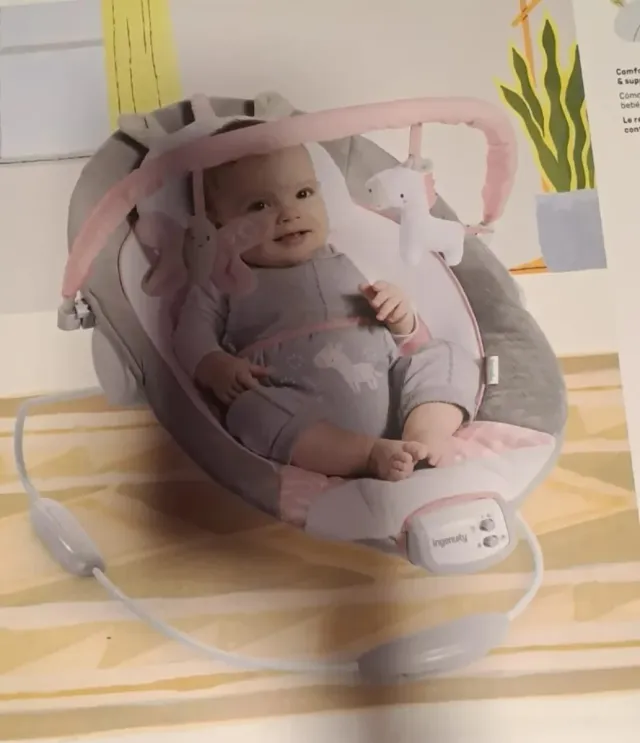 Hamaca Mecedora Bebé Flora Unicornio 0-6M