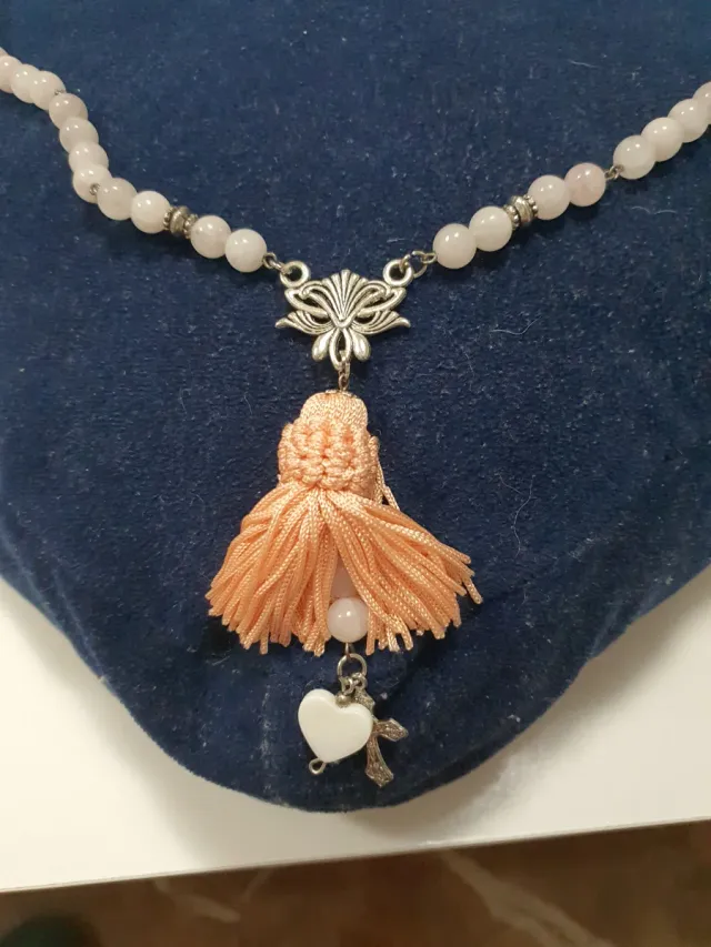 Escapulario Fallero Rosa y Plateado