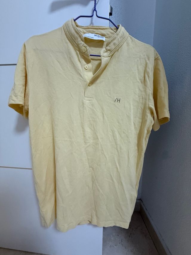 Camisa polo amarilla SELECTED