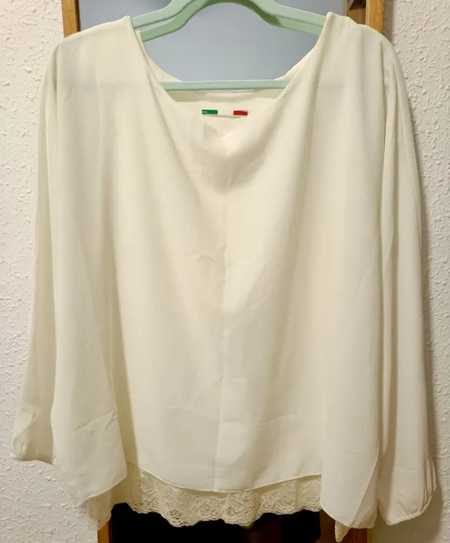 Blusa elegante in pizzo