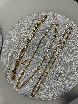 Cadenas de oro 18k cubanas 