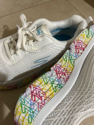 Tenis Skechers Blancos Multicolor