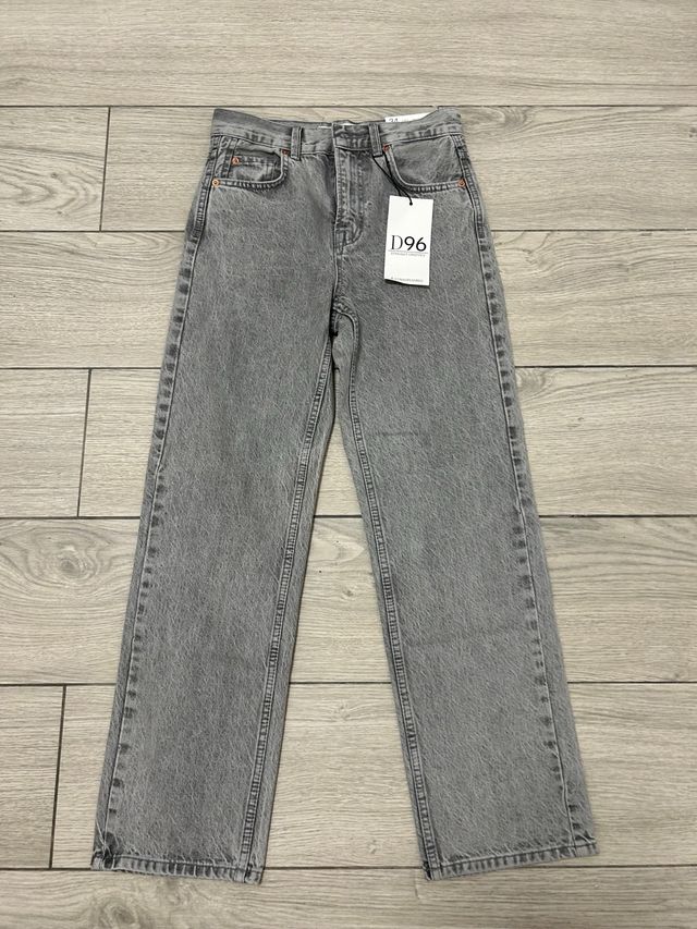 Vaqueros D96 grises rectos talla 34