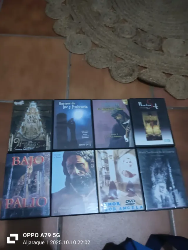 70 DVD Semana Santa Huelva y Sevilla. 1'50€ unidad