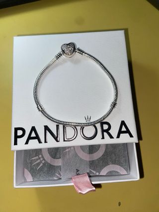 Pulsera Pandora Corazón Plata