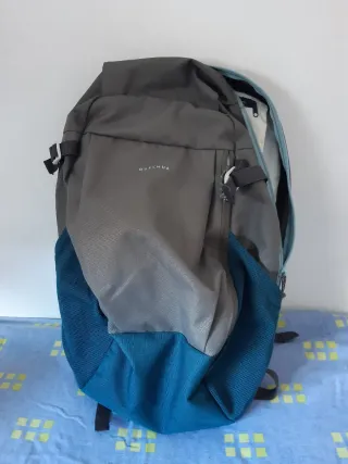 Mochila Quechua senderismo 20L gris/azul