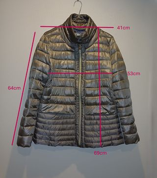 Piumino leggero caldo Yuko donna khaki