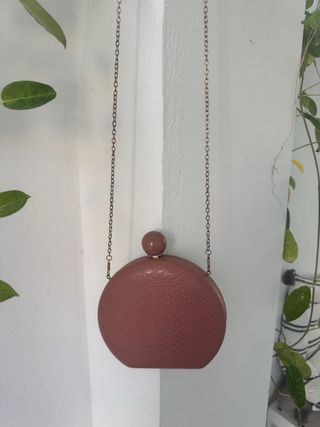Lote 2 bolsos fiesta rosa y blanco