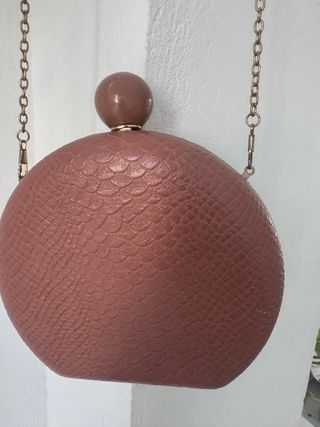 Lote 2 bolsos fiesta rosa y blanco