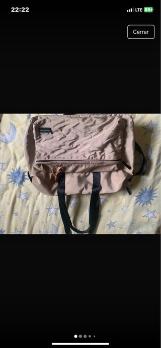 Bolso de mano beige