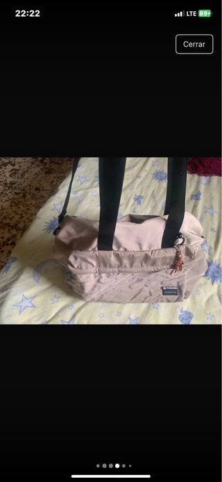 Bolso de mano beige