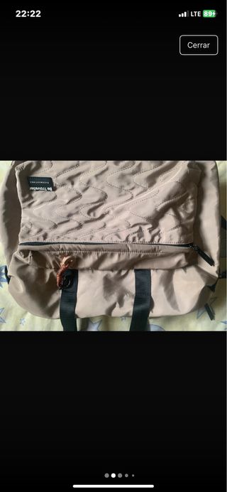 Bolso de mano beige