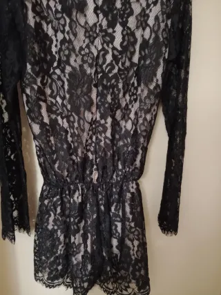  6 Monos elegantes  encaje,negro, pedreua,lentejue