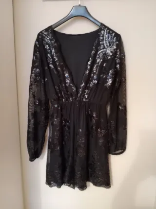  6 Monos elegantes  encaje,negro, pedreua,lentejue