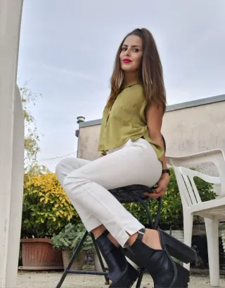 Pantaloni bianchi Zara XS