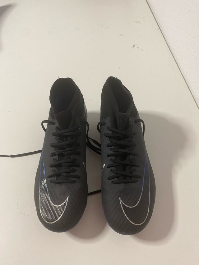 Zapatillas Nike Mercurial Futbol Negras y Azul