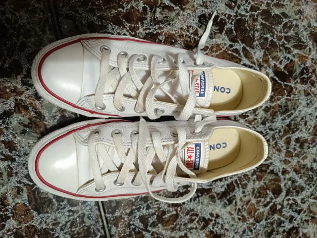 Converse All Star Cuero Blancas